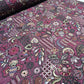 Plum Premium Embroidered Faux Silk Fabric – Designer Floral & Paisley Pattern Luxury Dress Material by Meter