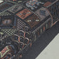 Black Designer Tribal Embroidered Silk Fabric – Premium Ethnic Patchwork Pattern Dress Material by Meter
