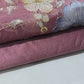 Winter Pink Luxury Floral Bead Embroidered Organza Fabric Sheer Dress Wedding Saree Craft Material 44" By the Meter