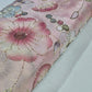 Dusty Pink Luxury Floral Bead Embroidered Organza Fabric Sheer Dress Wedding Saree Craft Material 44" By the Meter
