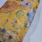 Yellow Luxury Floral Bead Embroidered Organza Fabric Sheer Dress Wedding Saree Craft Material 44" By the Meter