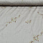 Beige Luxury Embroidered Cotton Lawn Fabric Floral Dress Craft Material 58” Wide By The Metre