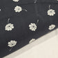 Black & White Floral Viscose Challis Print Fabric 58" By The Meter – Soft Lightweight Fabric