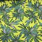 Tropical Leaf Viscose Challis Print Fabric 58" By The Meter – Lightweight Botanical Fabric