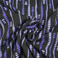 Purple Abstract Viscose Challis Print Fabric By The Meter – Soft Lightweight Geometric Fabric 58"