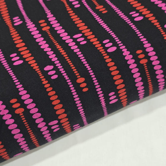 Abstract Viscose Challis Print Fabric By The Meter – Soft Lightweight Geometric Fabric 58"