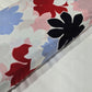 Viscose Challis White Floral Print Fabric 58" By The Meter
