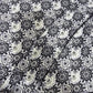 Navy Lilac Bohemian Floral Mandala Viscose Challis Fabric 58" By The Meter Soft Lightweight Material