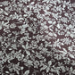 Brown Botanical Vine Floral Viscose Challis Fabric 58" By The Meter Soft Lightweight Material