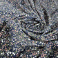Navy Ditsy Floral Print Viscose Challis Fabric 58" By The Meter Soft Lightweight Material