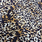 Camel Gold Classic Leopard Print Viscose Challis Fabric 58" By The Meter Soft Lightweight Material