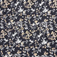 Black Ditsy Meadow Floral Print Viscose Challis Print Fabric 58" By The Meter Soft Lightweight Material