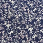 Navy Ditsy Meadow Floral Print Viscose Challis Print Fabric 58" By The Meter Soft Lightweight Material