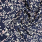 Navy Ditsy Meadow Floral Print Viscose Challis Print Fabric 58" By The Meter Soft Lightweight Material