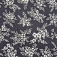 Black Vintage Blossom Bouquet Floral Viscose Challis Print Fabric 58" By The Meter Soft Lightweight Material