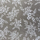 Sage Taupe Vintage Blossom Bouquet Floral Viscose Challis Print Fabric 58" By The Meter Soft Lightweight Material