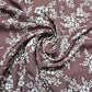 Berry Rose Vintage Blossom Bouquet Floral Viscose Challis Print Fabric 58" By The Meter Soft Lightweight Material