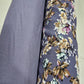 Lavender Rose Garden Floral Mix & Match Viscose Challis Print & Plain Fabric 58" By The Meter – Soft Lightweight Fabric