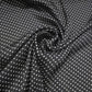 Black White Spot Print Pea Pin Polka Dot & Floral Yoryu Crinkle Satin Fabric – 58" Wide
