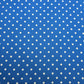 Blue White Spot Print Polka Dot & Floral Yoryu Crinkle Satin Fabric – 58" Wide