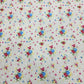 Cream Ditsy Rose Floral Print Polyester Crepe Fabric – 58" Wide – Sold By The Meter