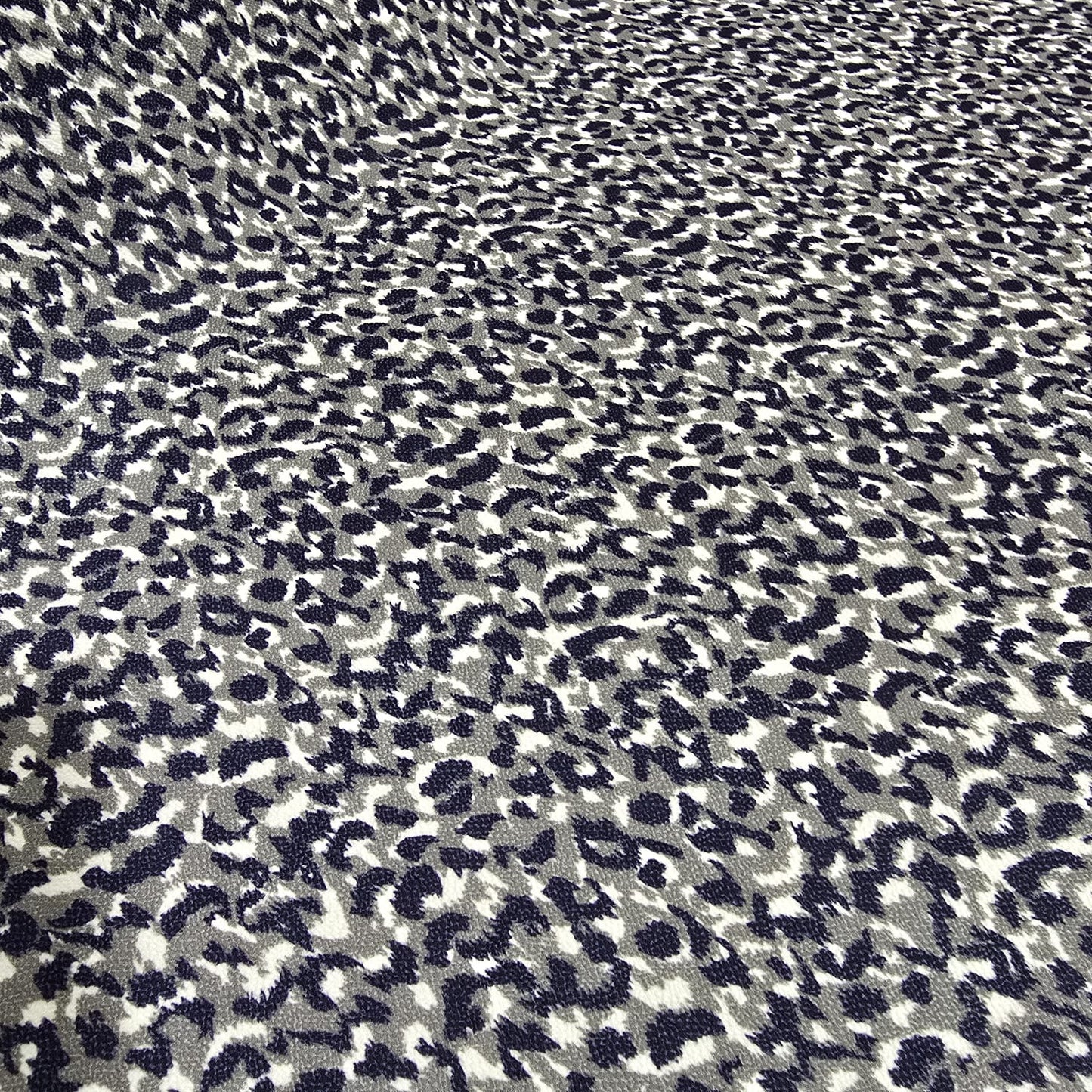 Elfenbeinfarbener, mehrstreifender Bubble Crepe mit Blumenmuster, Kleiderstoff, weicher Polyester-Bastelstoff, 58" Meterware