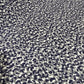 Elfenbeinfarbener, mehrstreifender Bubble Crepe mit Blumenmuster, Kleiderstoff, weicher Polyester-Bastelstoff, 58" Meterware