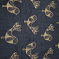 Golden Bird 100% Cotton Textured Fabric Crafts Dress Costume Material 44"  Meter