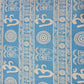 Om Symbol Cotton Linen Fabric 44" Wide | Spiritual Print Dressmaking, Craft & Home Décor Material by the Metre