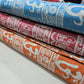 Om Symbol Cotton Linen Fabric 44" Wide | Spiritual Print Dressmaking, Craft & Home Décor Material by the Metre