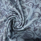 Blue Floral Vine Cotton Fabric 54" Wide | Vintage Botanical Dressmaking, Craft & Quilting Material by the Metre
