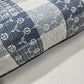 Blue Cream Checked Embroidered Cotton Fabric 44" Wide | Floral Broderie Dressmaking, Craft & Home Décor Material by the Metre