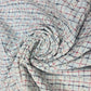 Sky Checked Embroidered Cotton Fabric 44" Wide | Floral Broderie Dressmaking, Craft & Home Décor Material by the Metre