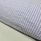 Lilac 100% Cotton Seersucker Fabric Crush Stripe Costume Craft Dress Material 44" By The Meter