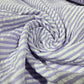 Lilac 100% Cotton Seersucker Fabric Crush Stripe Costume Craft Dress Material 44" By The Meter