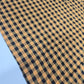 Yellow Black Gingham 100% Cotton Seersucker Fabric Crush Costume Craft Dress Material 58" By The Meter
