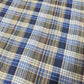 Navy Multi Madras Check Cotton Linen Fabric 44" Plaid Dress Craft By The Meter