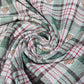 Madras Check Cotton Linen Fabric 44" | Lightweight Plaid Dressmaking Craft Material By The Metre