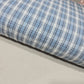 Blue Madras Check 100% Cotton Fabric Dress Craft Shirt Material 44" By The Meter