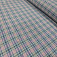 Blue & Red Check Cotton Linen Fabric | Plaid Dress Craft Upholstery Material 44" By The Meter