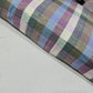 Madras Check Cotton Linen Fabric 44" | Lightweight Plaid Dressmaking Craft Material By The Metre