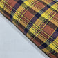 Madras Check Cotton Linen Fabric 44" | Lightweight Plaid Dressmaking Craft Material By The Metre