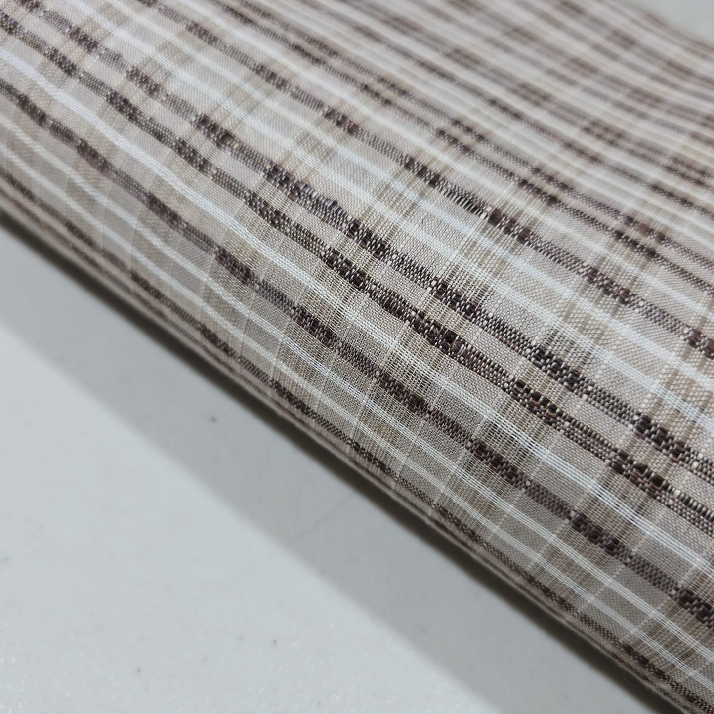 Brown Khadi 100% Cotton Check Fabric 44" Lightweight Woven Yarn Dyed Dress Craft Material By The Meter (Copy)
