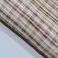 Maroon Khadi 100% Cotton Check Fabric 44" Lightweight Woven Yarn Dyed Dress Craft Material By The Meter