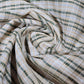 Green Khadi 100% Cotton Check Fabric 44" Lightweight Woven Yarn Dyed Dress Craft Material By The Meter
