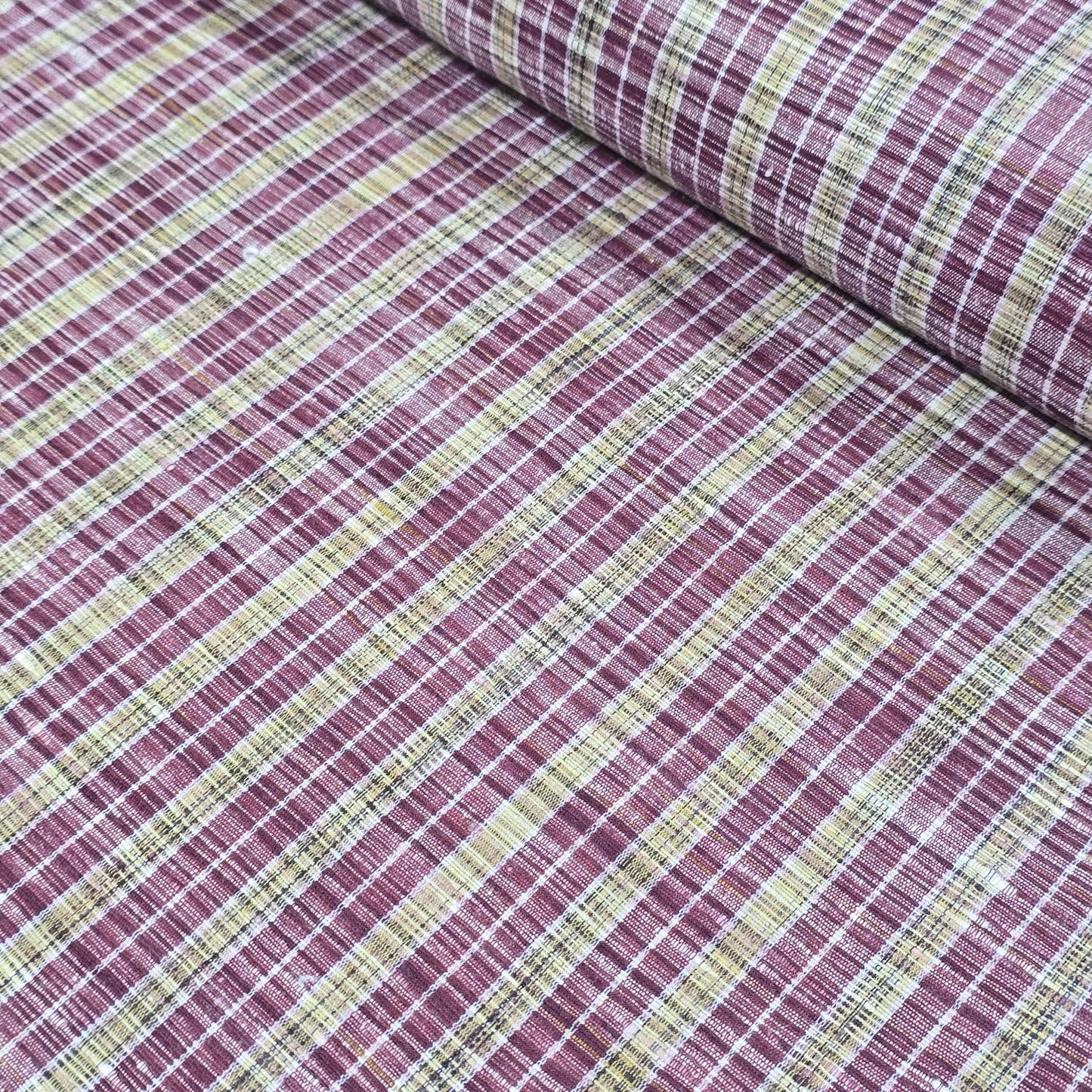 Premium Yarn Dyed Woven Cotton Fabric 44" Check Stripe Dress Craft Material By Meter