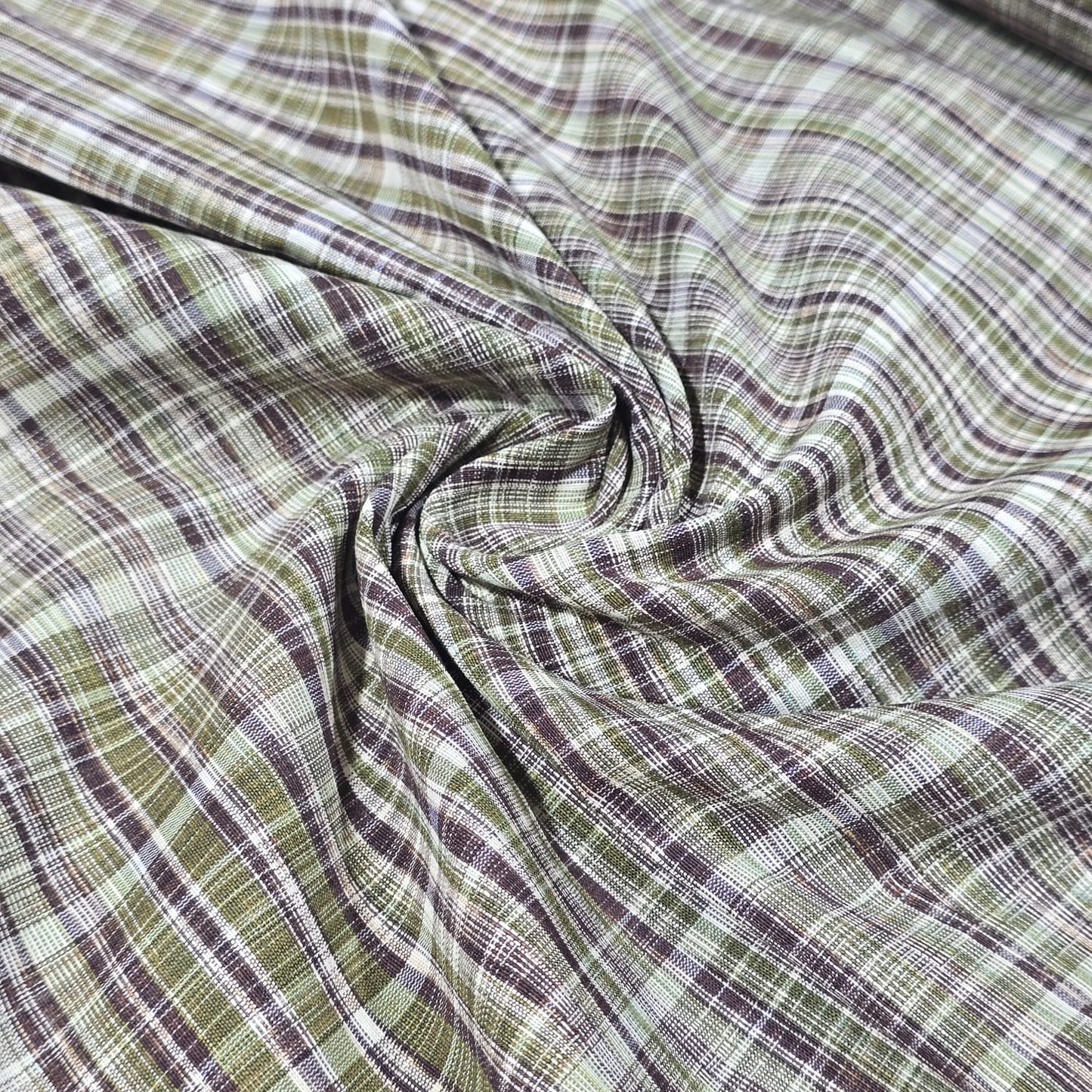 Premium Yarn Dyed Woven Cotton Fabric 44" Check Stripe Dress Craft Material By Meter