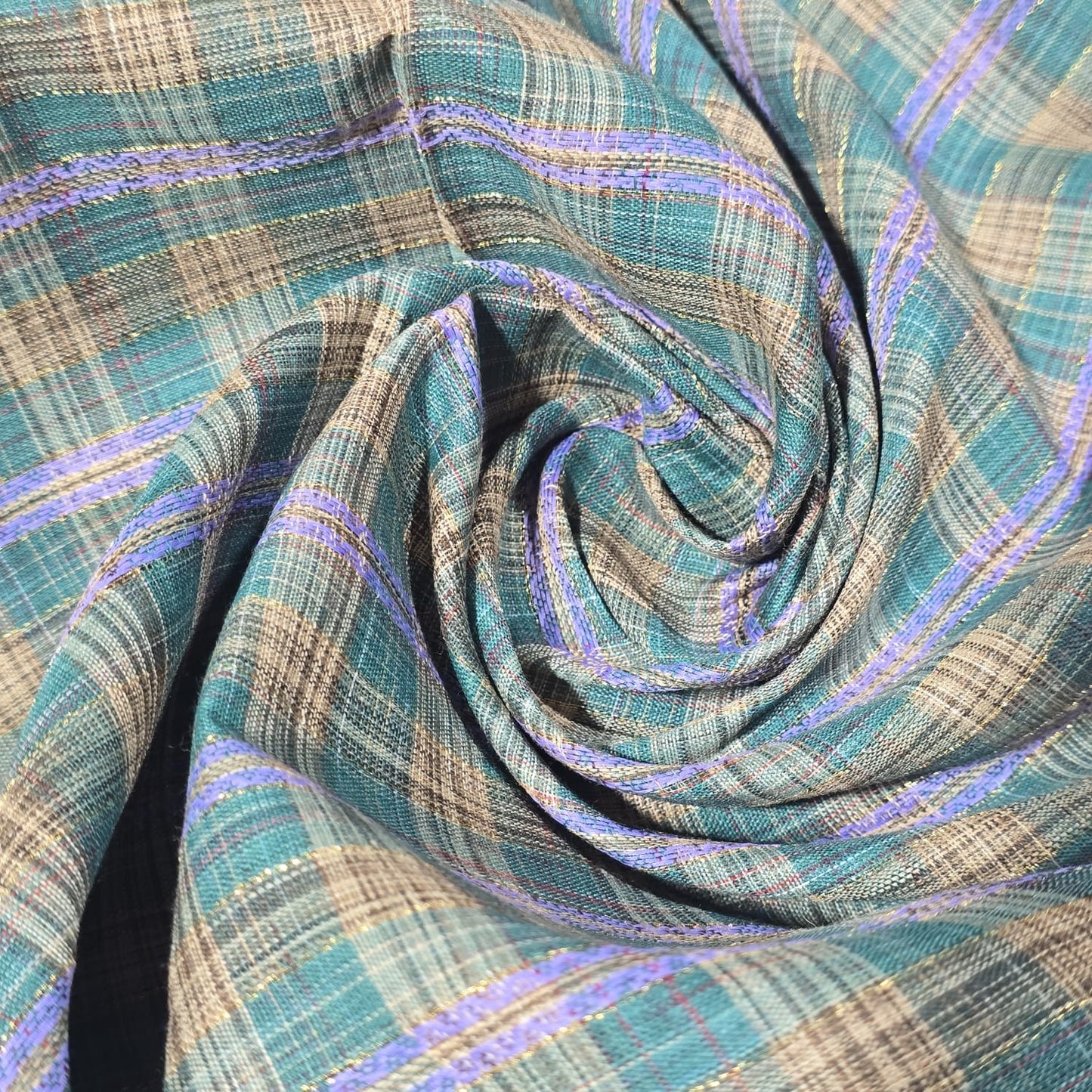 Premium Yarn Dyed Woven Cotton Fabric 44" Check Stripe Dress Craft Material By Meter