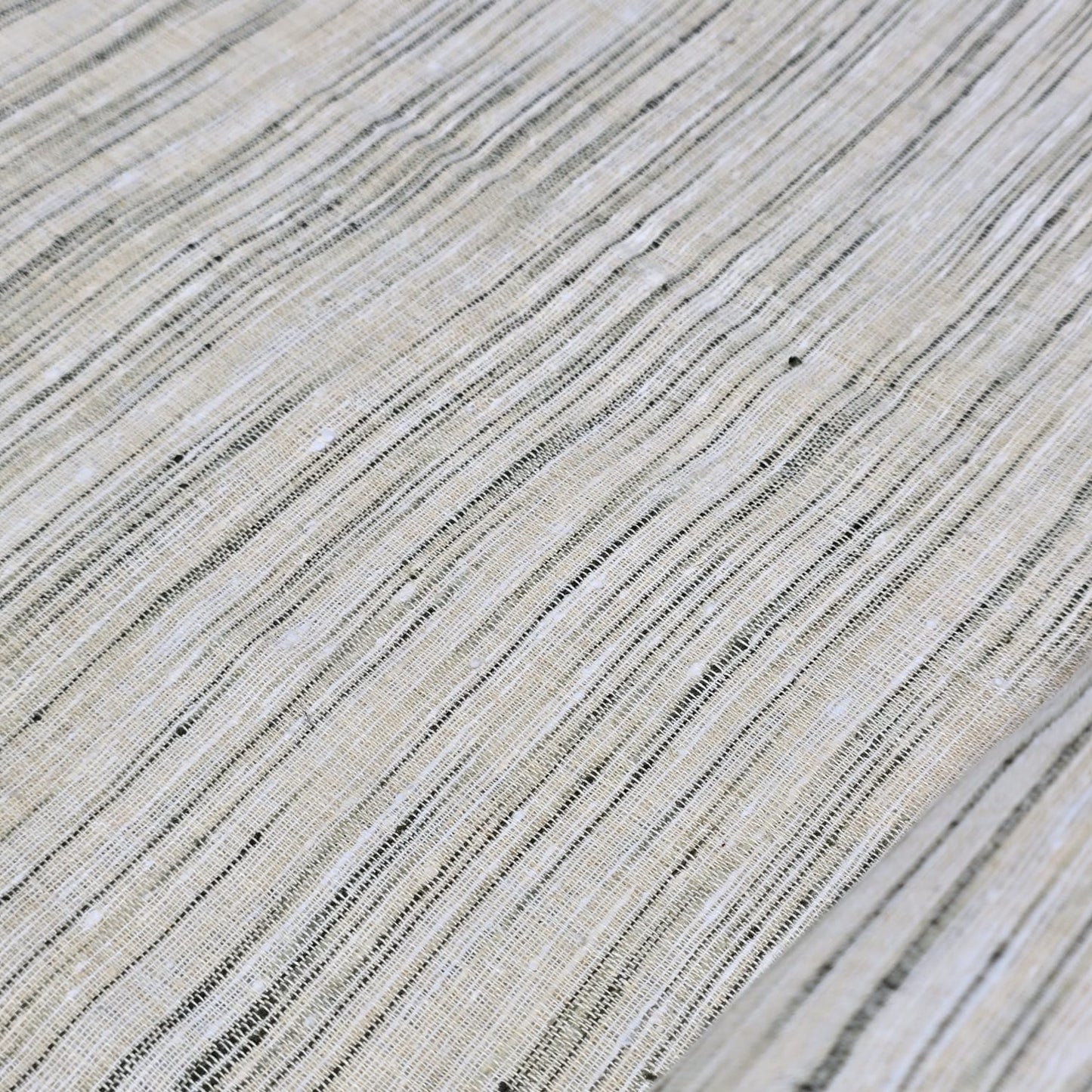 100% Cotton Linen Slub Fabric 44" Wide | Natural Dress Craft Material By The Meter