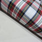 White Royal Stewart Tartan Brushed Cotton Flannel Fabric 58" Dress Craft By Metre